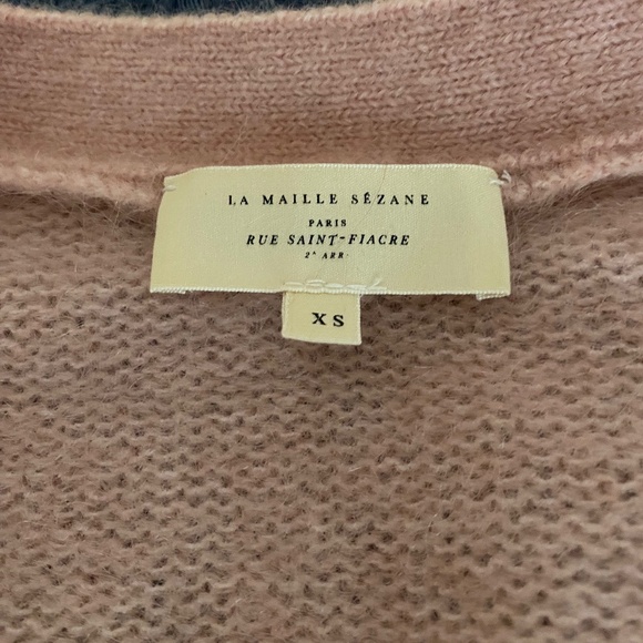 Sezane Mia Cardigan (XS) Soft Pink - Picture 8 of 9